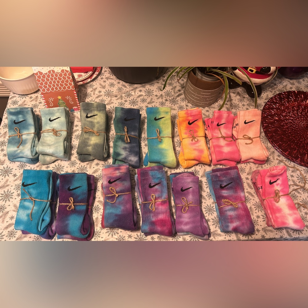 Tie dye socks